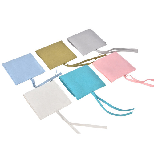 High-end jewelry pouches snap-button bags velvet pouches delicate velvet ring necklace accessory storage bags earring bags