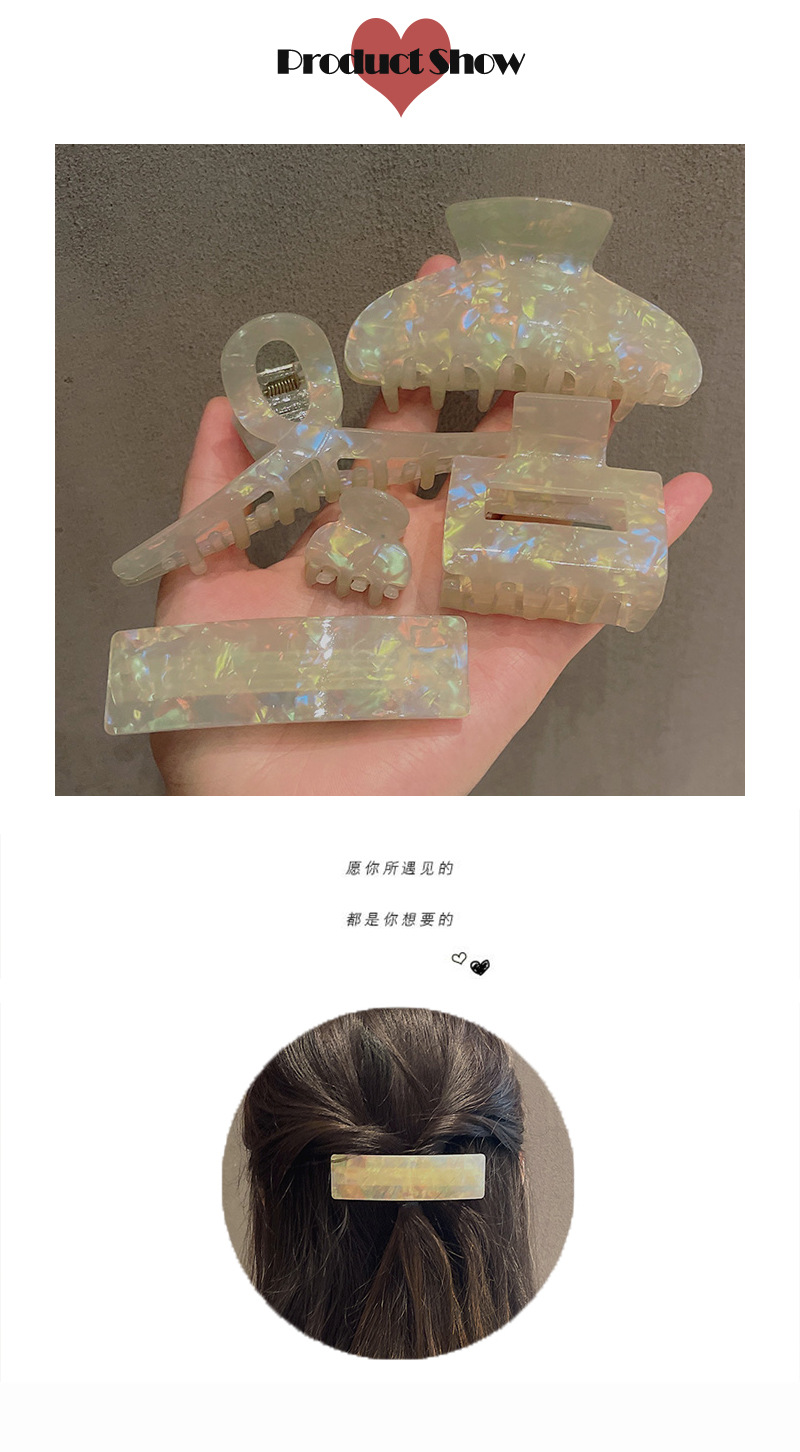 Korean Style Retro Geometric Acrylic Hairpin Wholesale display picture 2