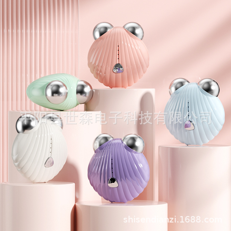 Cross-Border Microcurrent Beauty Instrument Double-Headed V-Face Facial Lightening Lines Firming and Rejuvenating Face Slimming Massager Women's Face Artifact