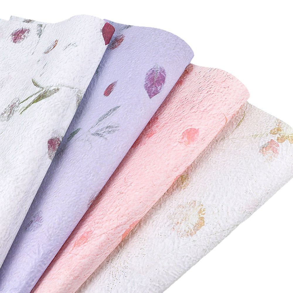Relieve estereoscópio pétalos Dongba papel impermeable relieve papel kraft pliegue mano papel frotado artesanal DIY embalaje image 6
