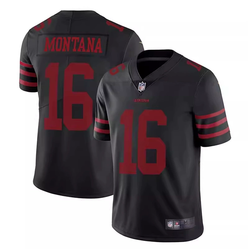 2025 NFL Сан-Франциско 49ers Сан-Франциско 49ers 16# Montana футбольная майка