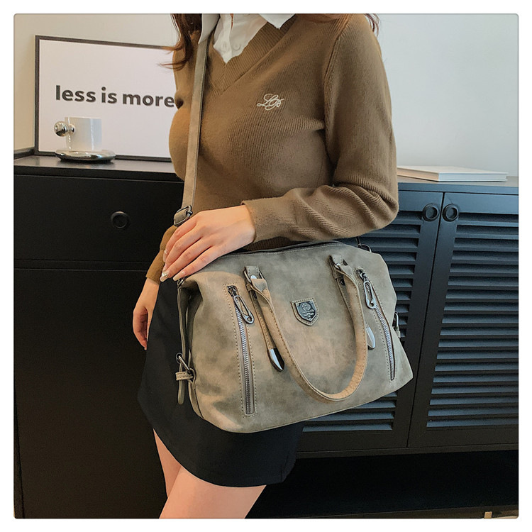 New cross-border foreign trade women's bag 2024 Retro casual handbag, European and American trend single-shoulder crossbody bag, tote bag for women undefined