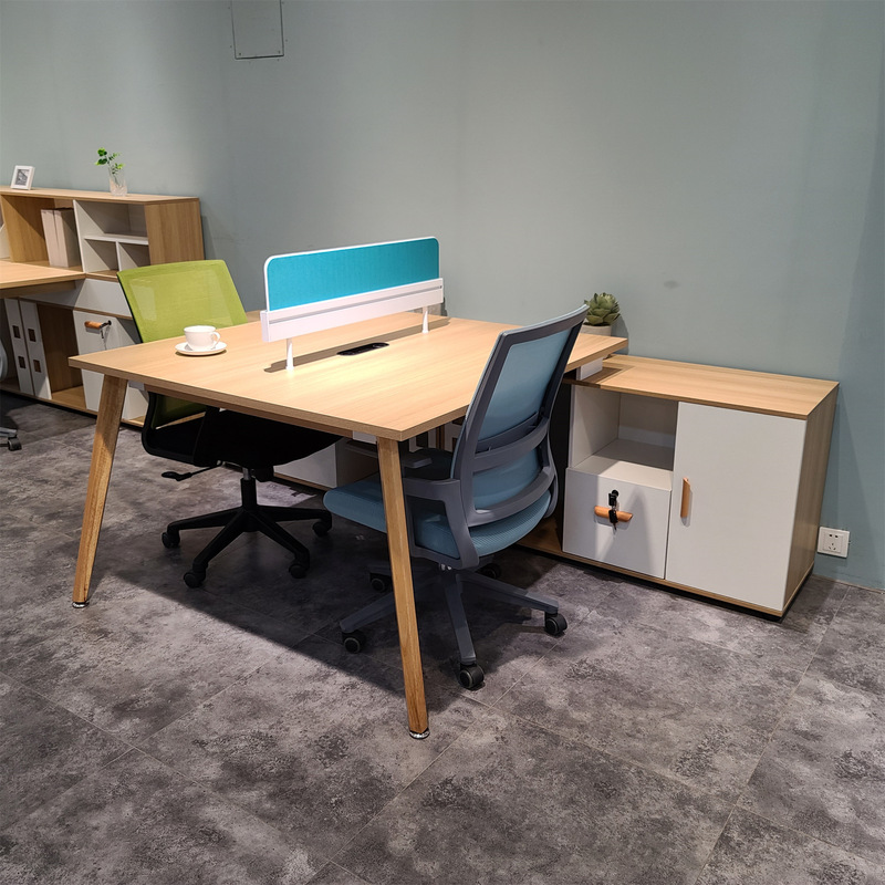 Desk New Chinese computer desk 4-person staff double table and chair combination screen modern minimalist Financial Desk