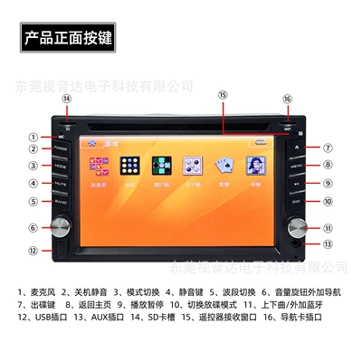 DVD Navigation: 6.2inch Capacitive Screen Car