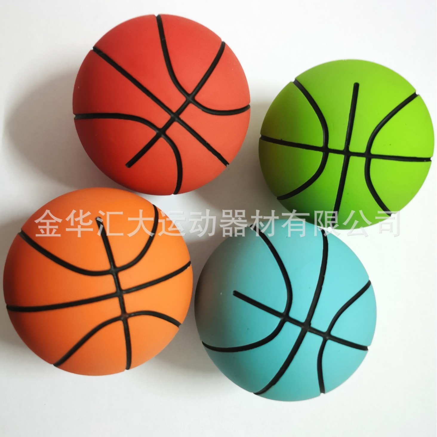 Factory direct 6cm rubber blue ball hollow bouncing ball Mini small basketball squash inflatable free pet toy