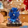 Withering-Blue Rose [with display cover + warm lamp]