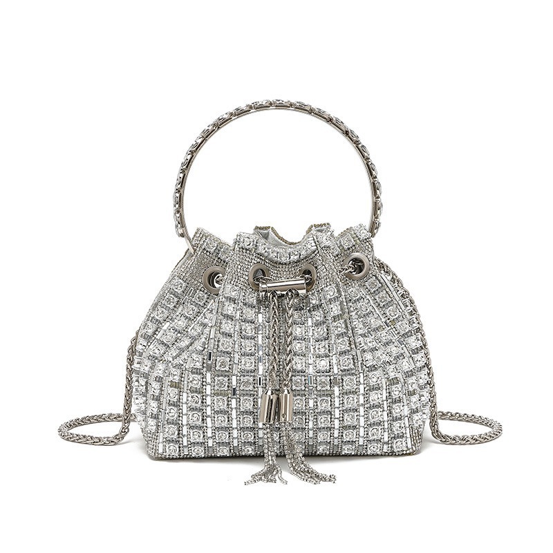 Cross-Border Rhinestone Evening Handbag For Women New High-Beauty Fashion Diamond-Encrusted Shoulder And Crossbody Bag - Thumbnail 4