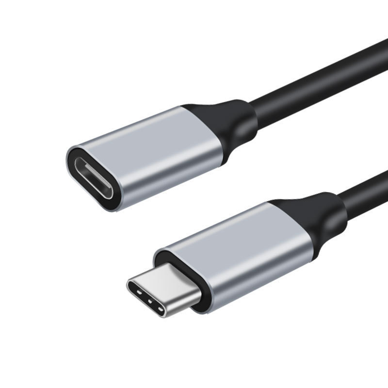 typec充电线公母延长线100W10gbps数据线延长线type-c视频一线通