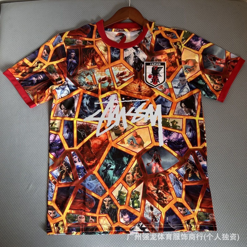 Stussy斯图西球衣弗拉门戈国米意大利纪念版葡萄牙日本短袖足球服|undefined