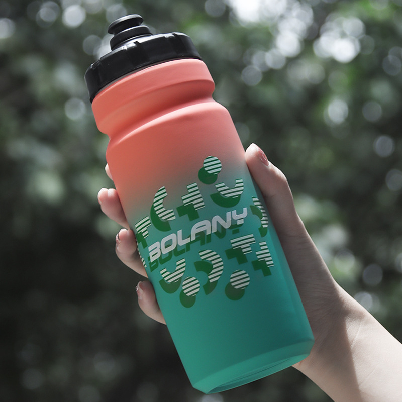 BOLANY ciclismo botella de agua de deportes al aire libre gradiente taza de agua PP de gran capacidad portátil anti-lado fugas bicicleta botella de agua