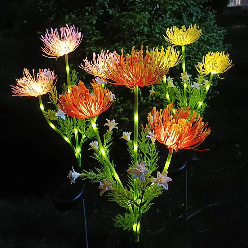In-Stock Solar-Powered Spider Lily Garden Decoration Led Eternal Flower Ground Stake Lawn Ambiance Light In-Stock Solar-Powered Spider Lily Garden Decoration Led Eternal Flower Ground Stake Lawn Ambiance Light