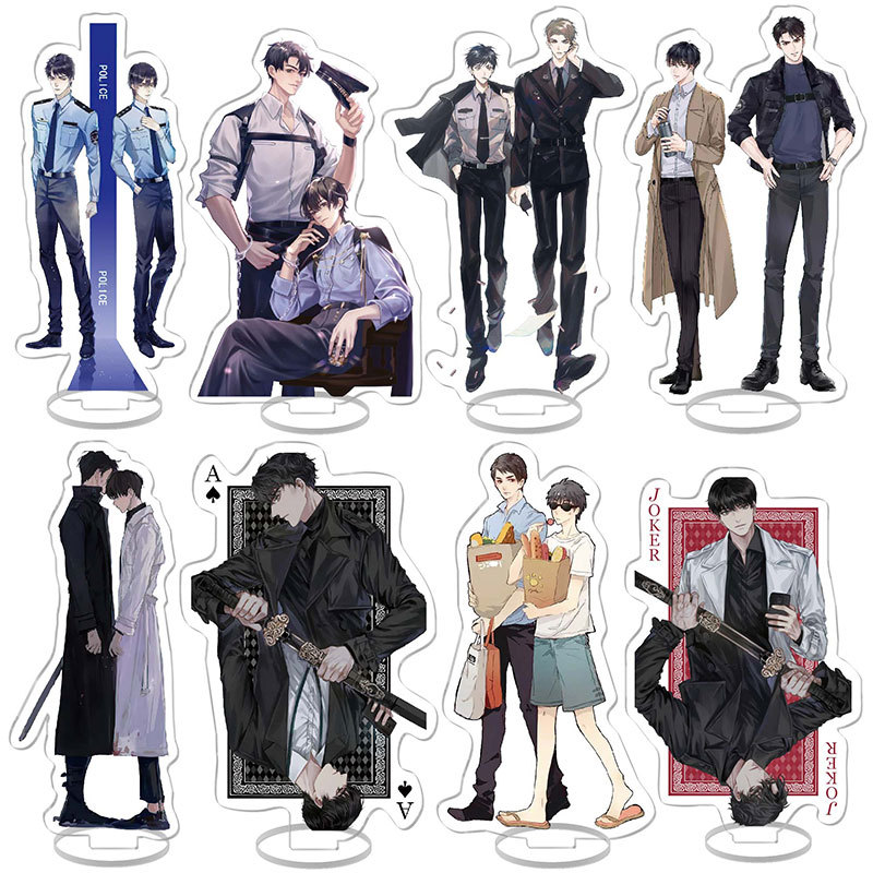 破雲 江停 嚴峫 雙面同人亞克力立牌桌面擺件透明立繪廣播劇周邊