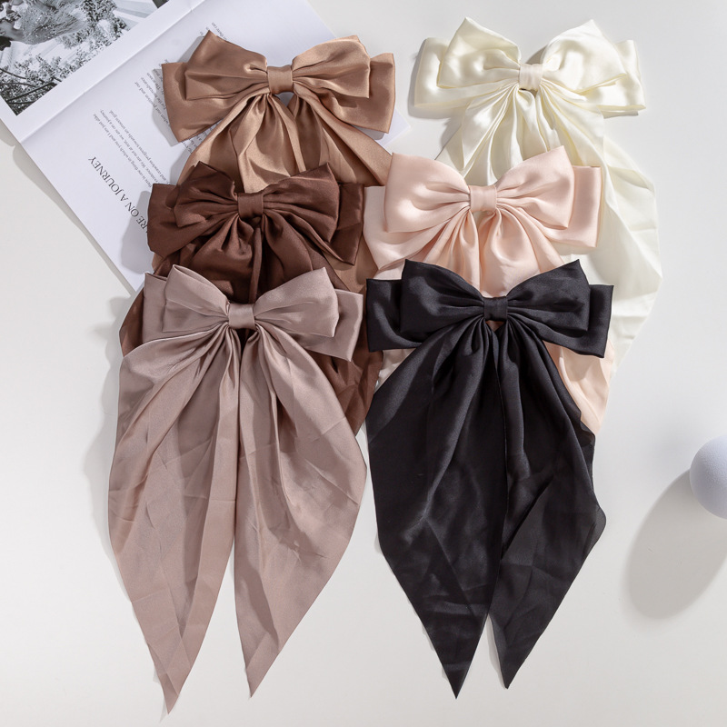 30g Weight Elegant Sweet Women's Knot Butterfly Bow Knot Cloth Hair Clip