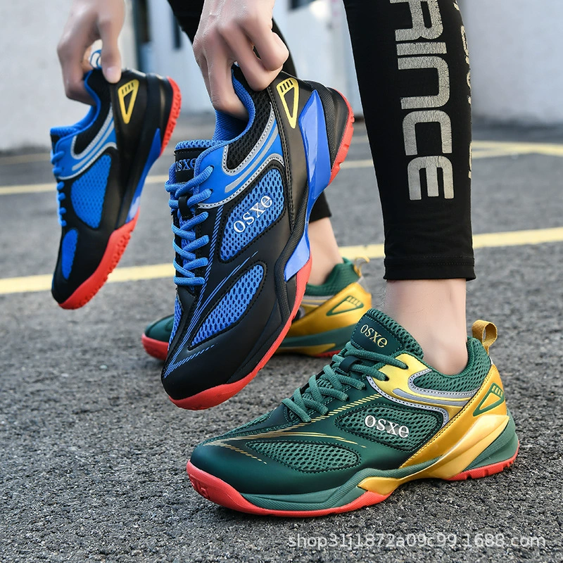 Бадминтон мужская обувь сетка дышащая обувь для настольного тенниса для мальчиков 2024 новая легкая нескользящая доска повседневная спортивная обувь