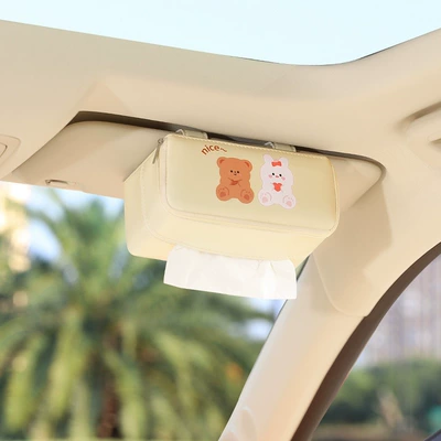 Car tissue box/set Car Tissue Box Tissue - nice-little-bear-rabbit