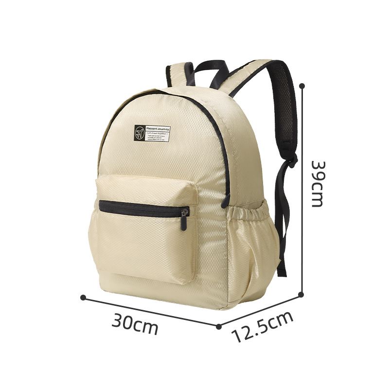 Runhui nueva mochila a cuadros de diamantes mochila plegable viaje ligero estudiante mochila mochila hombro femenino