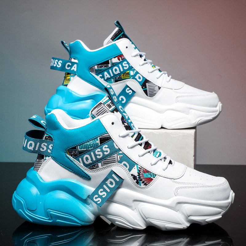 Aumento dell'altezza degli sport giovanili invernali da uomo, scarpe da corsa casual da basket per studenti papà, scarpe alla moda_voghion.com