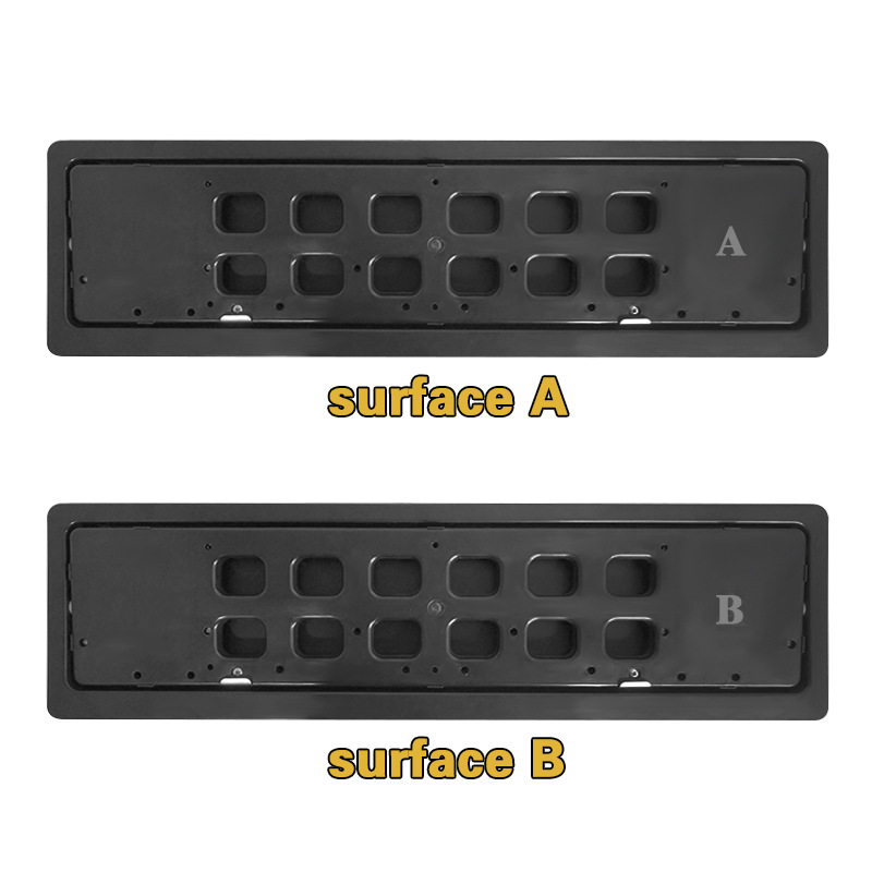 Factory Direct Sales European Standard Russian and Dutch License Plate Holder Us Standard Electric Flip License Plate Holder Amazon Best-Selling Product