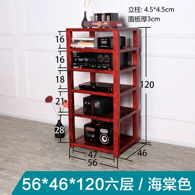 Electric car big tripod – Amplifier Speaker Tv Cabinet - oak-six-layer-begonia-color