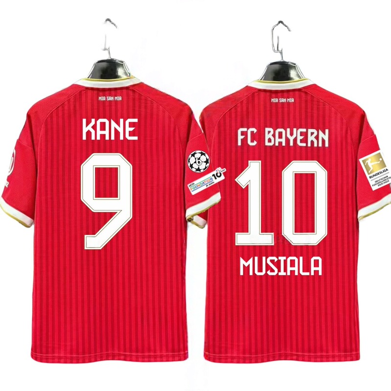 2627 Jersey Bundesliga Champions League Number 9 Kane Number 10 Musiala Number 17 Olise Football Jersey with Printed Numbers 2627 Jersey Bundesliga Champions League Number 9 Kane Number 10 Musiala Number 17 Olise Football Jersey with Printed Numbers