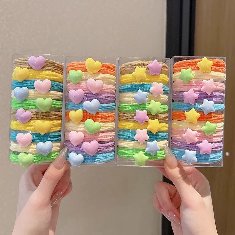 Cordón de cabello para niños 2025 nueva banda de goma para niñas no lastimas cordón de cabello de alta elasticidad y duradero anillo de cabello de cola de caballo