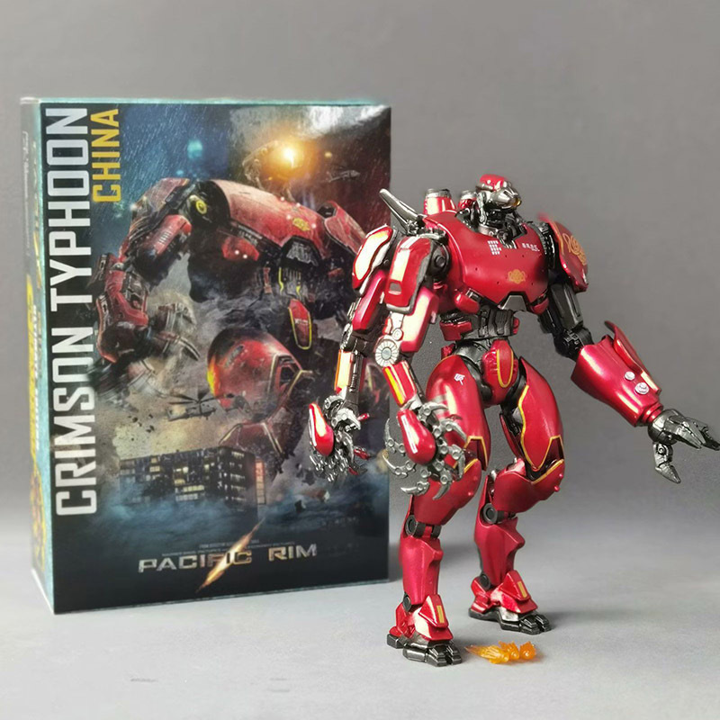 新版环太平洋机甲メッキ暴风赤赤発光版可动関节フィギュア子供玩具ギフトボックス|undefined