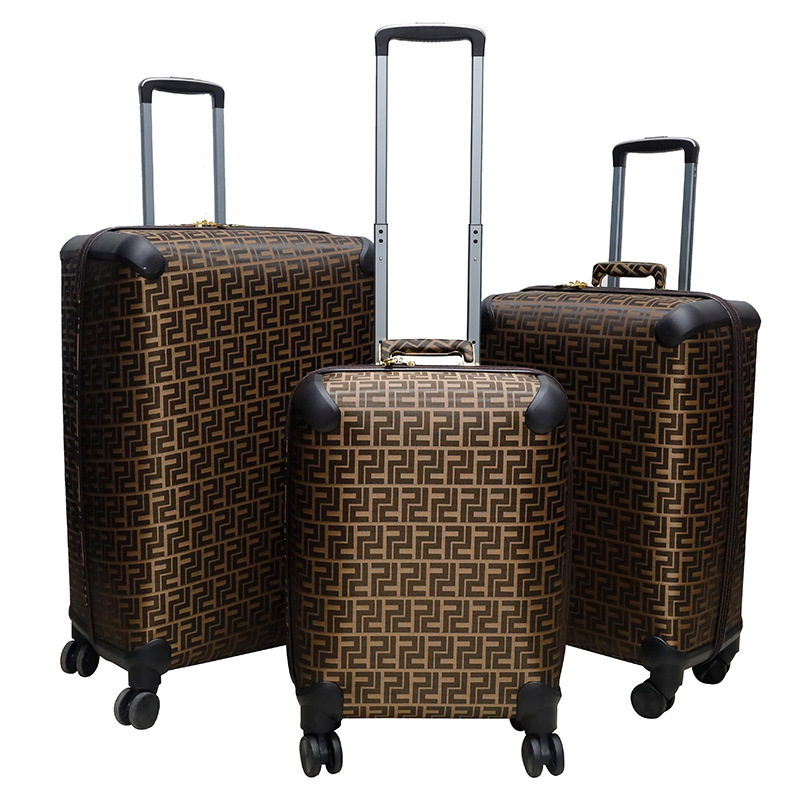 Una caja de material Pu de la Caja de trolley de 20 / 24 / 28 pulgadas con rueda universal silenciosa a prueba de humedad y resistencia a la caída