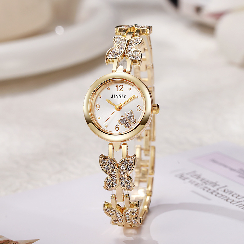 JINSIY new bracelet watch, butterfly women's watch, light luxury niche exquisite fashion high-end student quartz watch, popular model