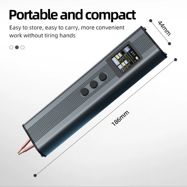 Цветной экран портативный точечный сварочный станок портативный маленький домашний портативный 18650 литиевая батарея никелевый лист прикасается к сварочной головке