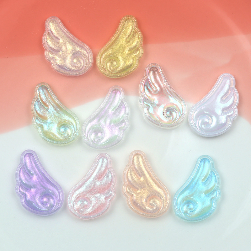 Acrylic Angel Wings DIY Accessories Small Accessories Hairpin Pendant Accessories Mobile Phone Case Decoration Bead Accessories