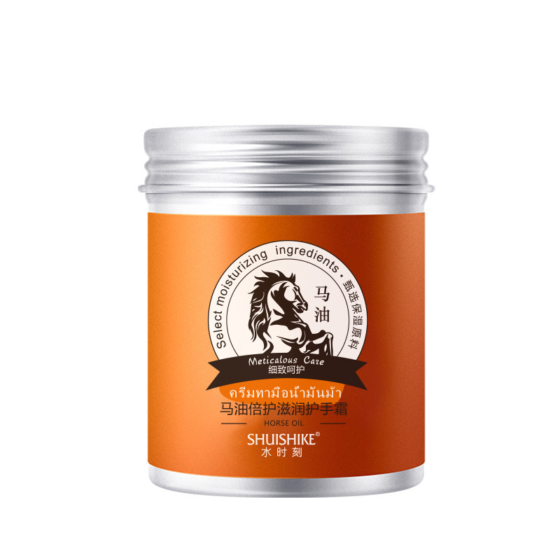 agua de otoño y invierno hidratante aceite de caballo crema de manos para mejorar la piel seca, rejuvenecer, hidratar, anti-agrietamiento, crema de reparación de pies 100g
