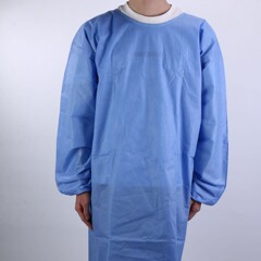 新品蓝色隔离衣工作服防护服无纺布实验参观服车间食品药品生产服