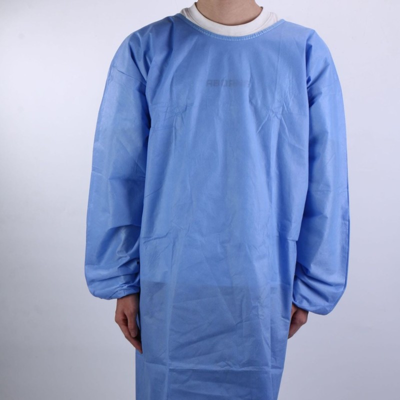新品蓝色隔离衣工作服防护服无纺布实验参观服车间食品药品生产服|undefined