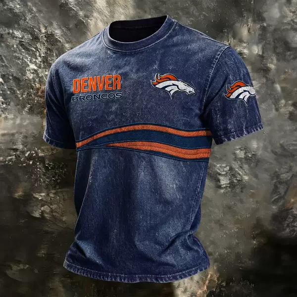 Independent Site Nfl Short-Sleeved Men's New Series 3D Digital Printed Round Neck Football Team T-Shirt Source Factory