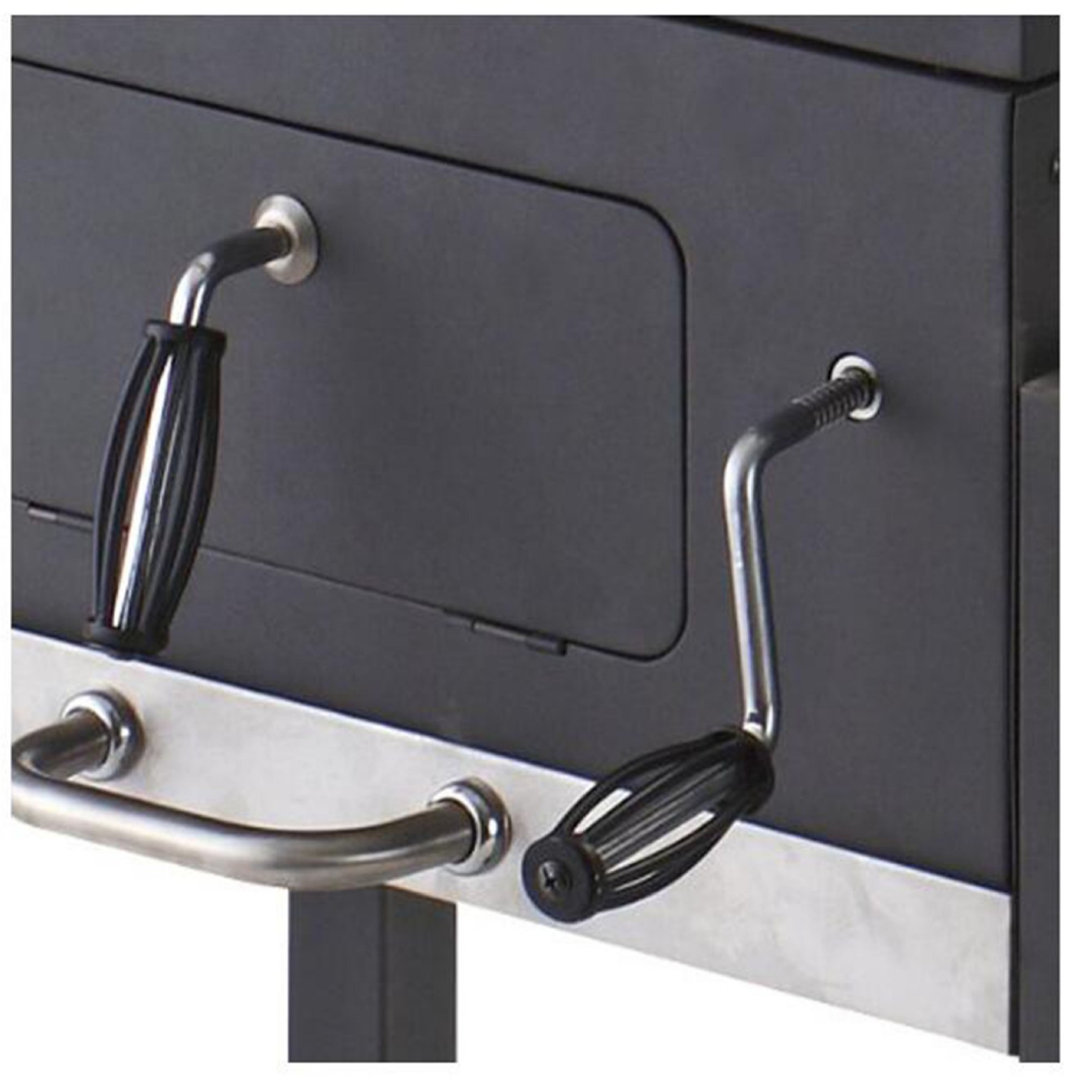 Los fabricantes producen gran horno de barbacoa horno de caja cuadrada grande horno de barbacoa de alta calidad Parrilla de barbacoa con placa lateral rueda horno de barbacoa