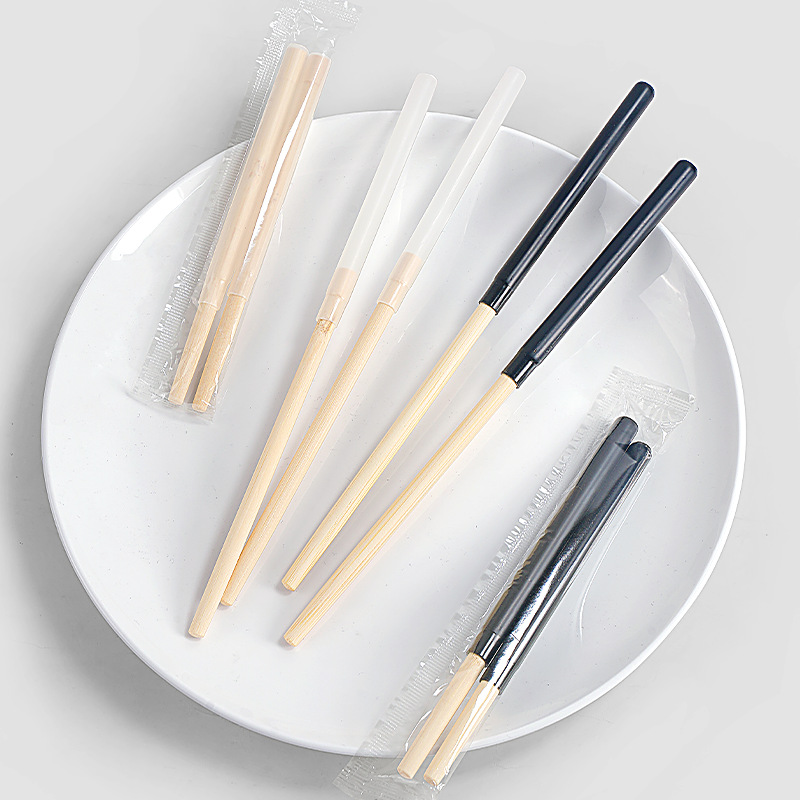 ✅ Disposable Retractable Chopsticks Spliced Bamboo Chopsticks Plastic Chopsticks