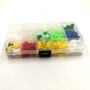 160PCS boxed lock lock lock lever buckle all kinds of plastic fasteners nylon fasteners push rivet