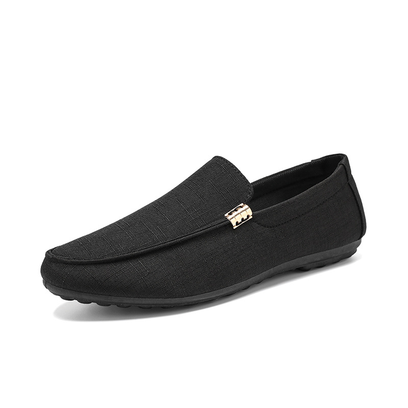 Primavera y verano nuevos zapatos casuales para hombres de moda coreana zapatos de skate juvenil con un pie, zapatos de beans, zapatos de beans
