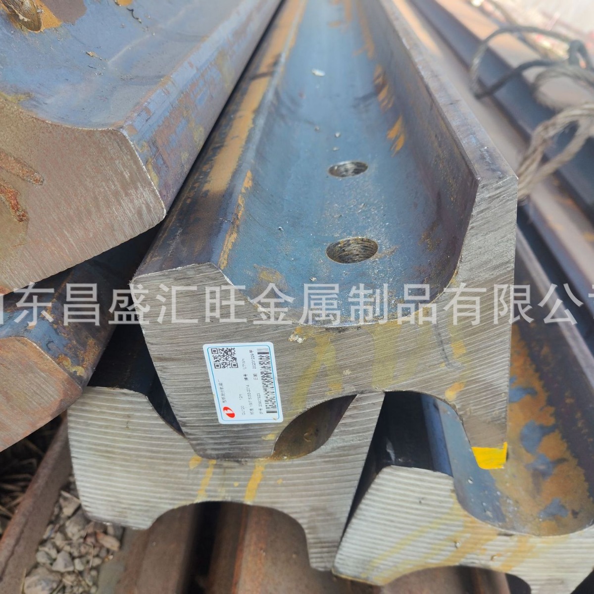 进口R65铁轨现货导轨钢轨道轨材质为R350HT执行标准EN13674-1重型