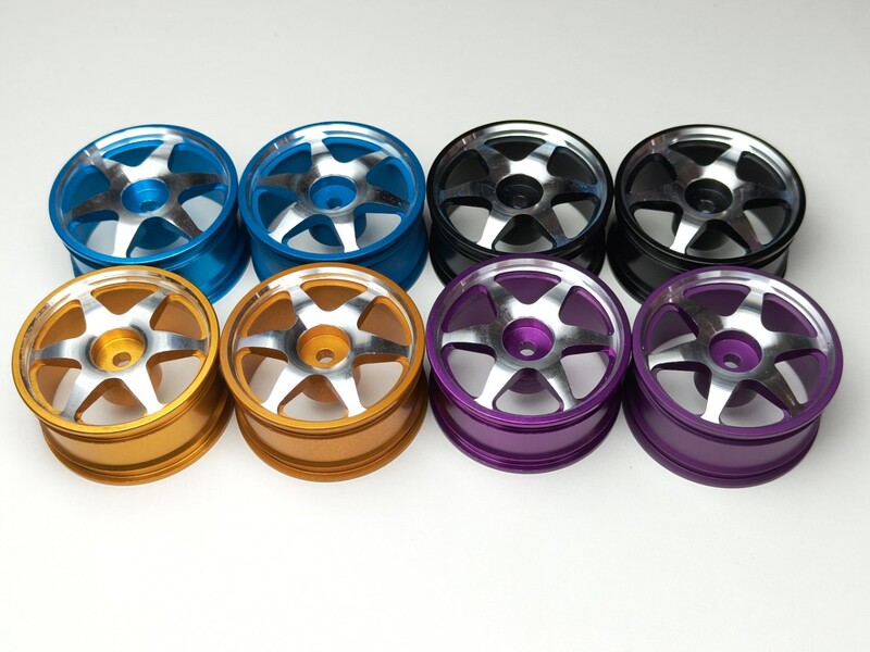 Rc Model Car 1/10 Flat Racing Car Aluminum Alloy Wheel Hub Wheel Frame Diameter 52mm Wide 26m Tamiya Tt01