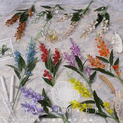 匠心真植絨薰衣草組合花藝軟裝綠植風信子家居酒店綠化仿真花把束