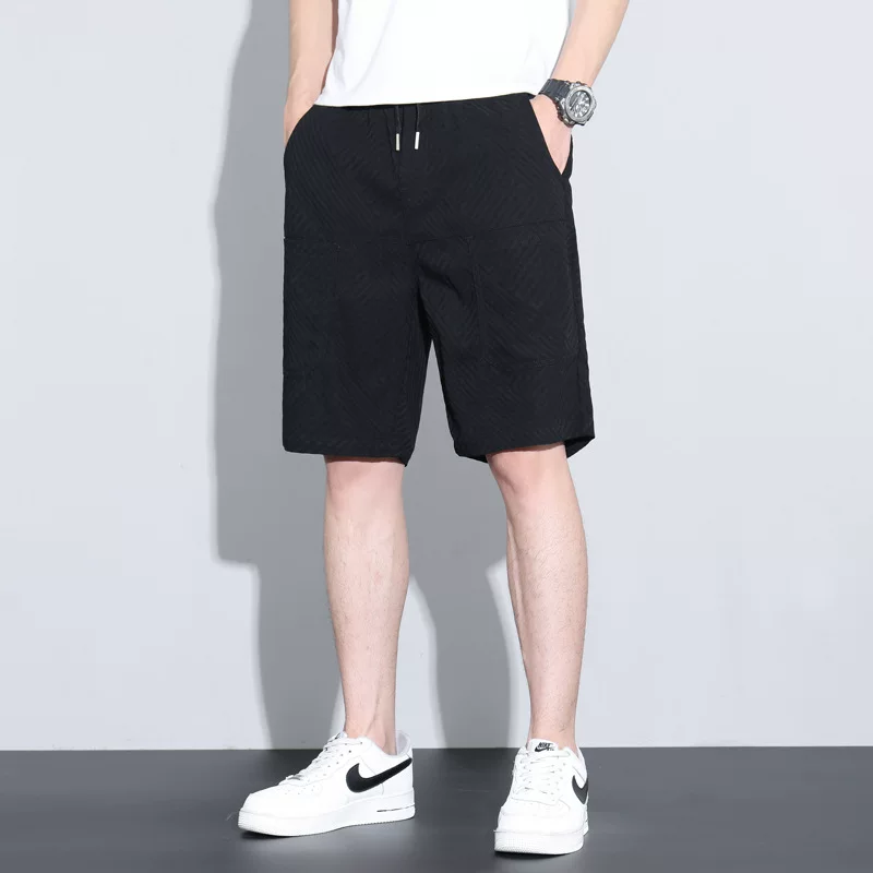 Летняя прохладная тонкая модная дышащая ткань брюки oversized, свободный прямой силуэт