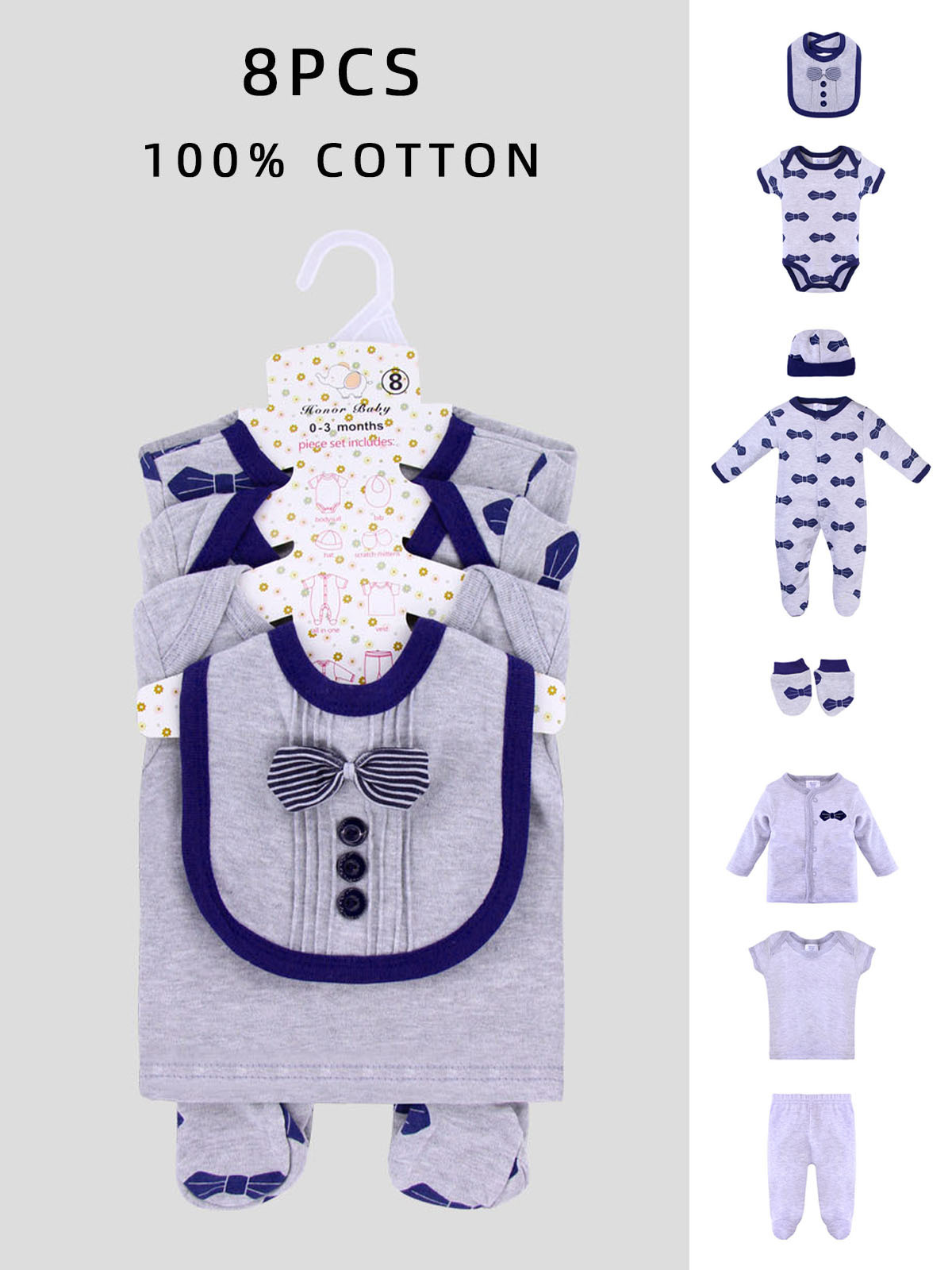 Ropa para bebés, ropa de algodón puro clase A, pelele para recién nacidos, traje de gateo totalmente de algodón, ropa para bebés, ropa infantil de comercio exterior