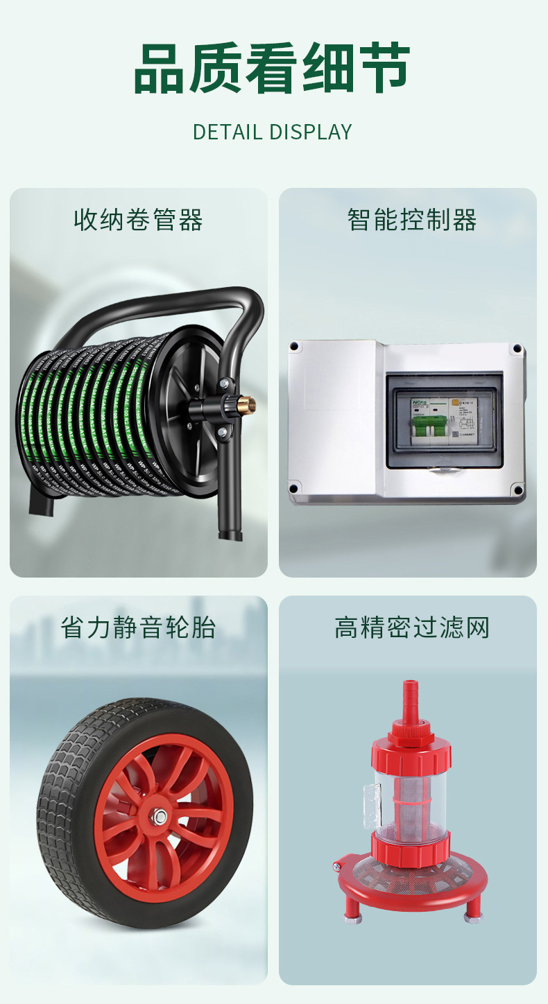 Hua Yiwo Commercial High Pressure Car Washer 220v Car Washer Booster Car Brush Pump Water Gun Powerful High Power Cleaning Machine