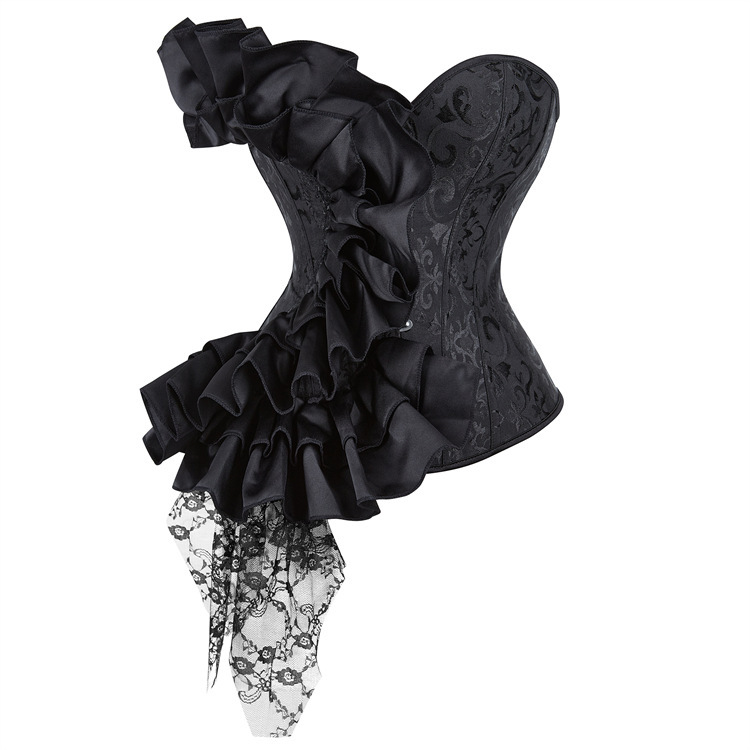 New corset women's dress satin lace palace fishbone corset shapewear…