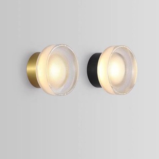 Nordic Minimalist Corridor Aisle Bedside Round Wall Lamp Creative Hotel Homestay Lamp Small Night Light Indoor Wall-Mounted