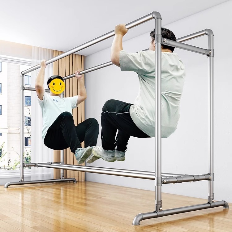 Tendedero de Piso de Doble Barra de Hierro Plegable para Balcón y Dormitorio image 4
