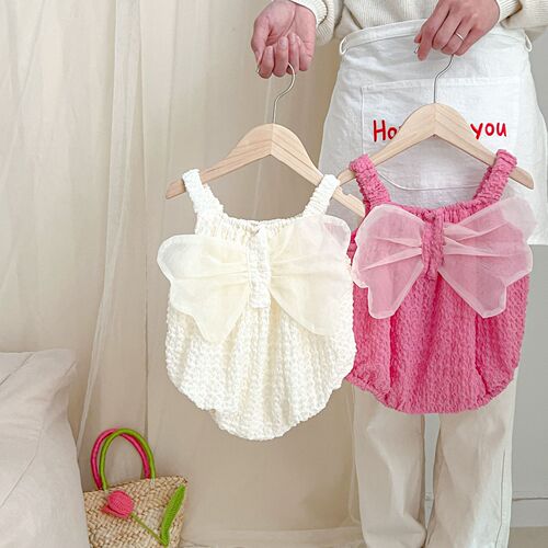 23 new summer new three-dimensional butterfly wings for baby girls, baby jumpsuits, outdoor crawling clothes