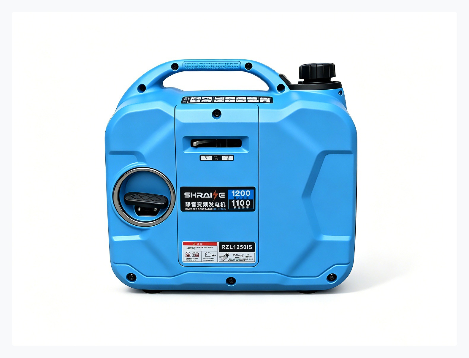 1.2kW Silent Inverter Gasoline Generator Single-Phase 220V Outdoor RV Portable Small Emergency Power Supply