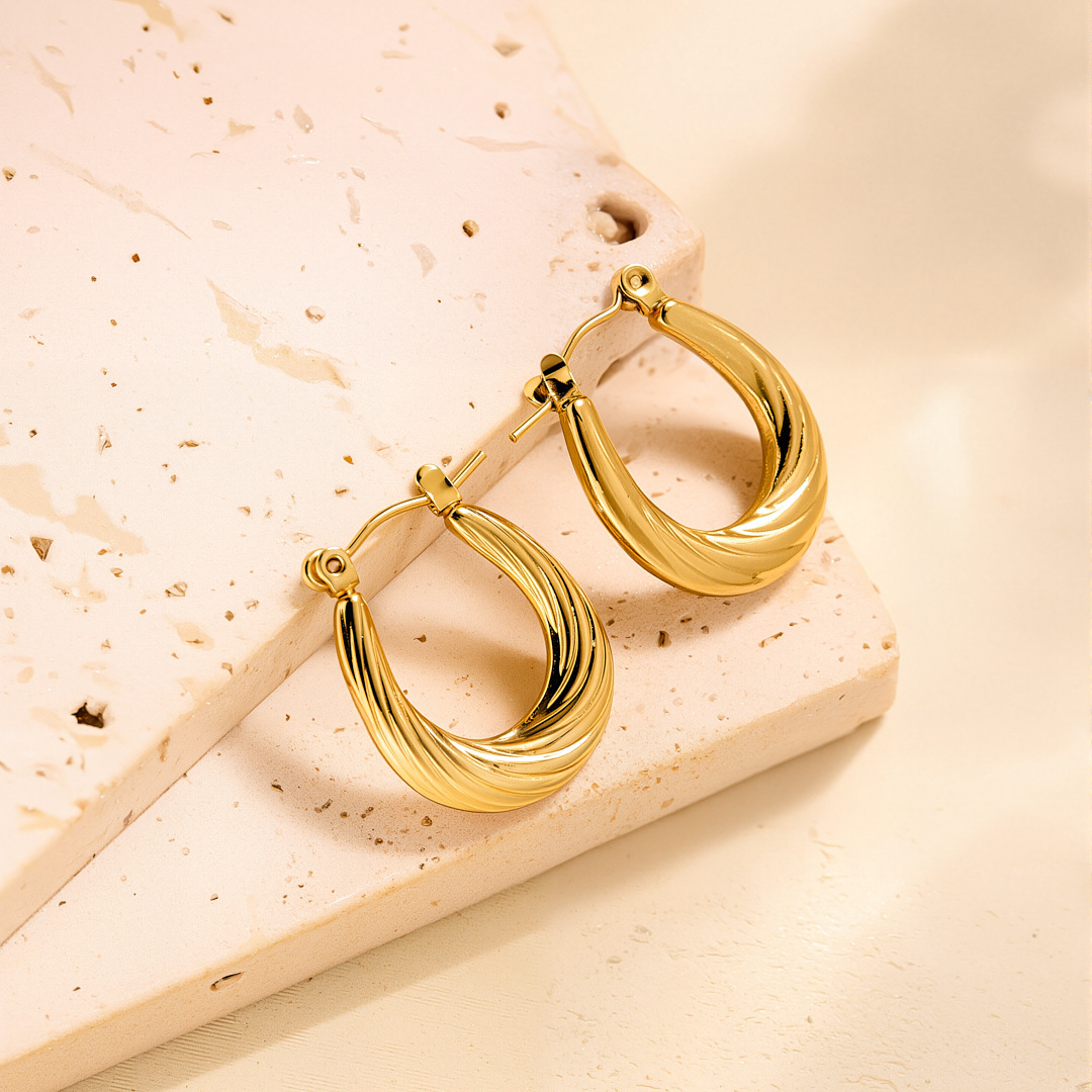 Eh082 earrings gold